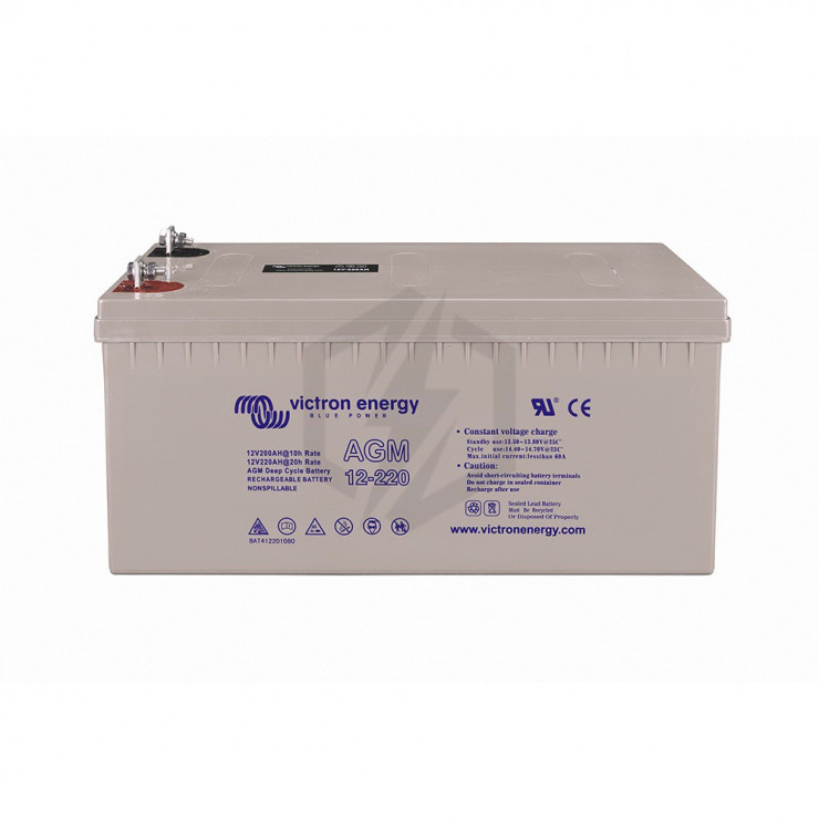 Batterie Decharge Lente Victron Bat412201084 Agm 12v 220ah