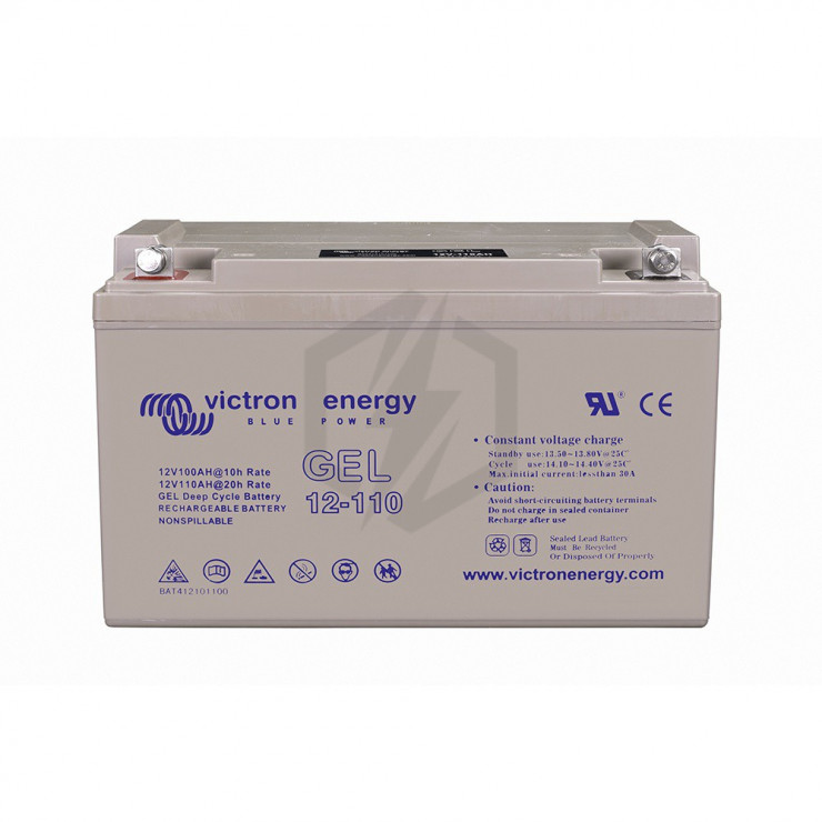 Batterie Decharge Lente Victron Bat412101104 Gel 12v 110ah