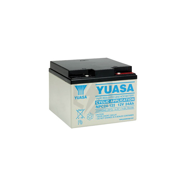 Batterie plomb étanche NPC24-12 Yuasa 12v 24ah