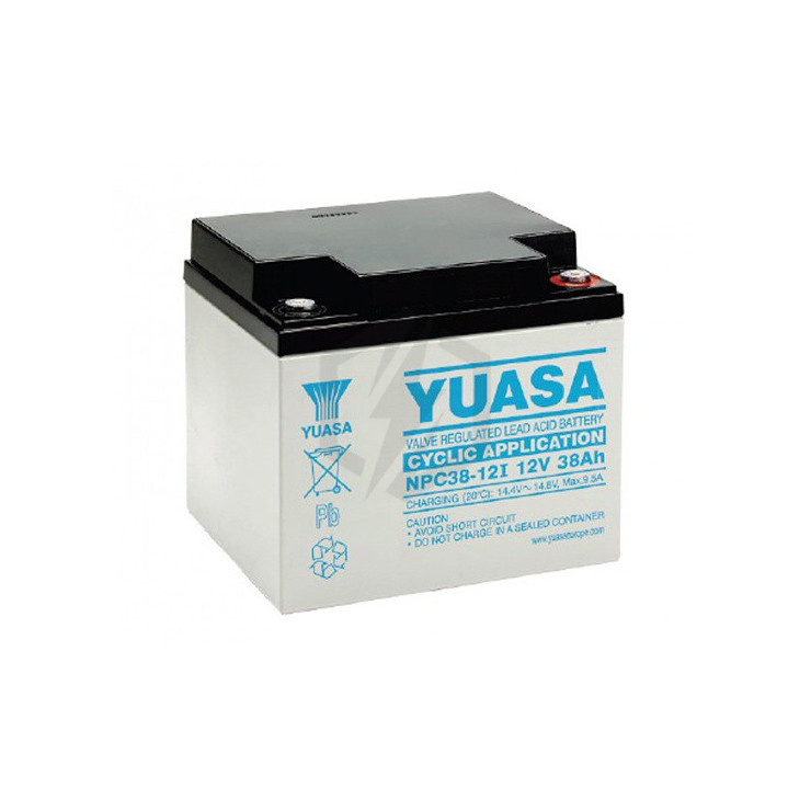 Batterie plomb étanche NPC38-12 Yuasa 12v 38ah