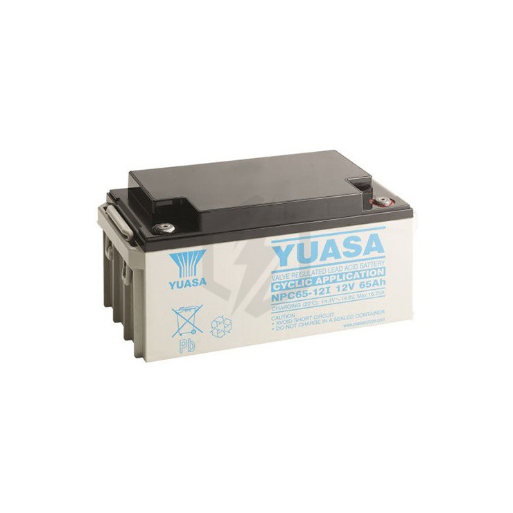 Batterie plomb étanche NPC65-12 Yuasa 12v 65ah