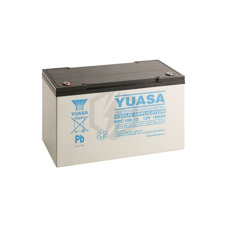 Batterie plomb étanche NPC100-12 Yuasa 12v 100ah