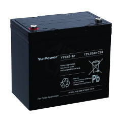Batterie plomb étanche YPC55-12 Yuasa 12v 55ah
