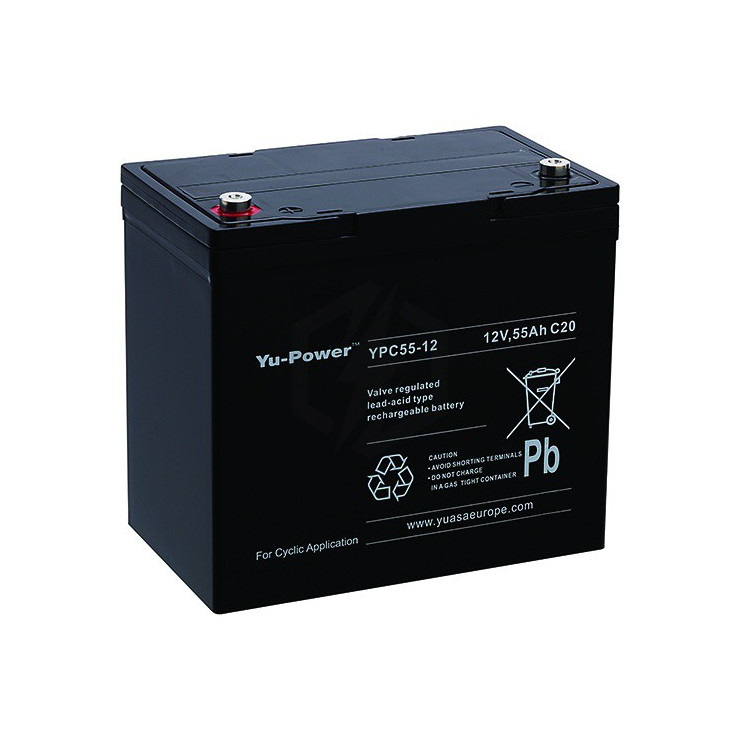 Batterie plomb étanche YPC55-12 Yuasa 12v 55ah