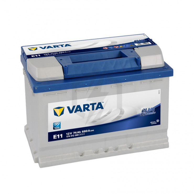 Batterie Varta Blue Dynamic E11 12v 74ah 680A 574 012 068 L3D
