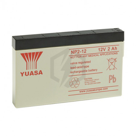 Batterie plomb étanche NP2-12 Yuasa 12V 2ah