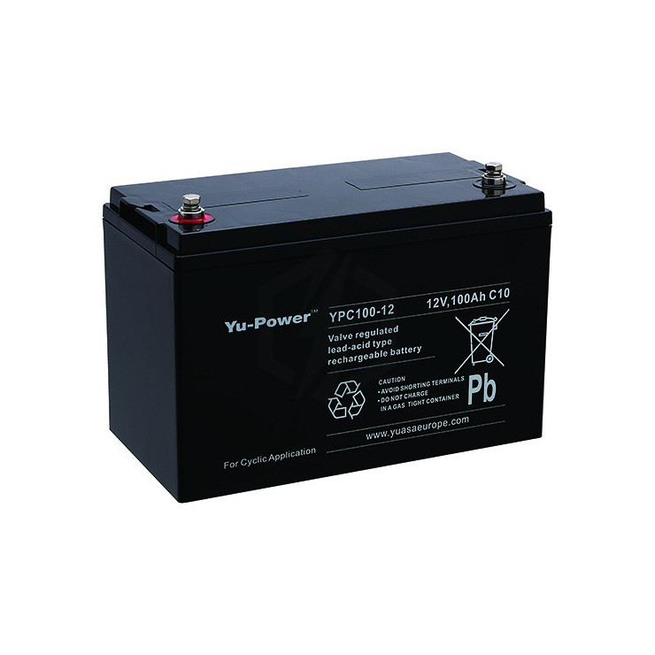 Batterie plomb étanche YPC100-12 Yuasa 12v 100ah