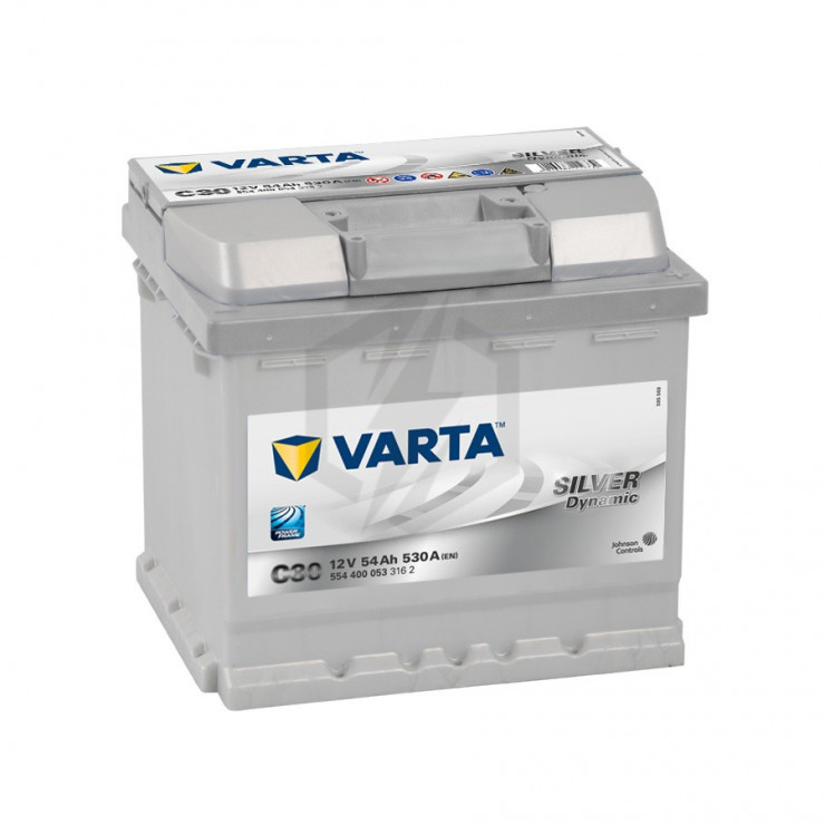  Varta Silver Dynamic C30 (554 400 053) Batterie de droite 54 Ah