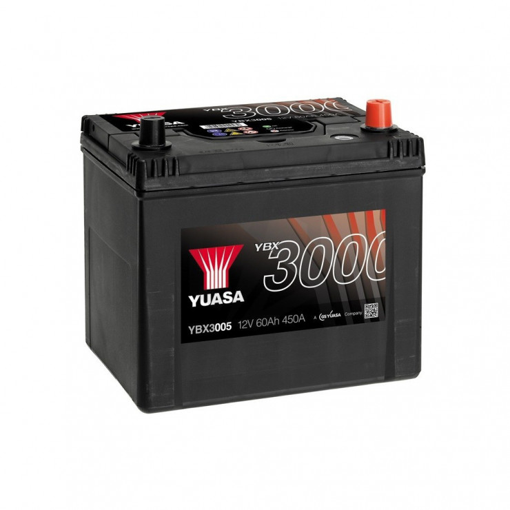 Batterie Yuasa SMF YBX3005 12V 60ah 500A D23D