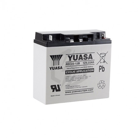 Batterie plomb étanche REC22-12 Yuasa 12v 22ah