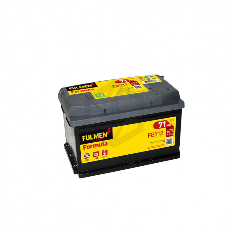 Batterie FULMEN Formula FB712 12v 71AH 670A LB3D