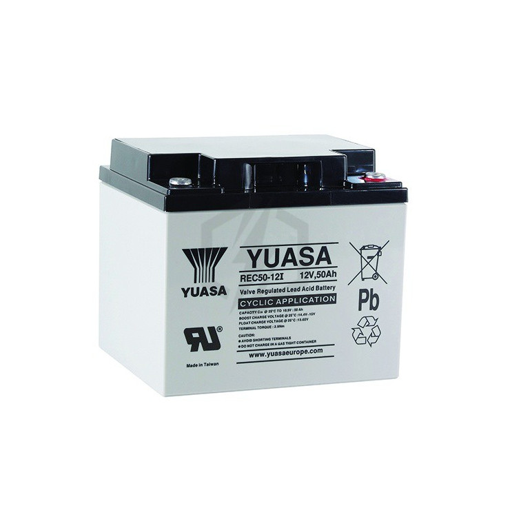 Batterie plomb étanche REC50-12 Yuasa 12v 50ah
