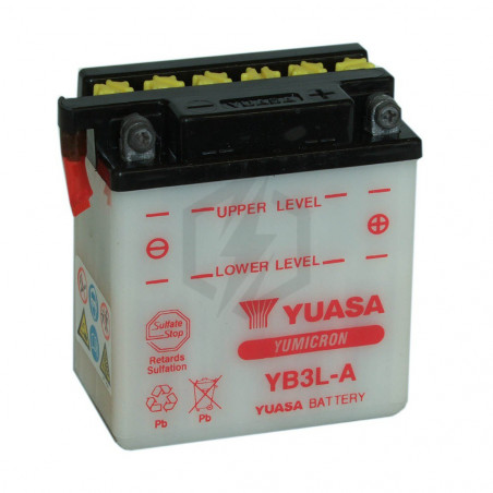 Batterie moto YUASA YB3L-A 12V 3.2AH 30A