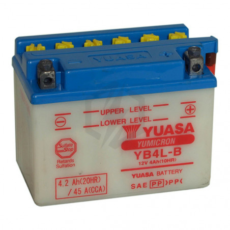 Batterie moto YUASA YB4L-B 12V 4.2AH 45A