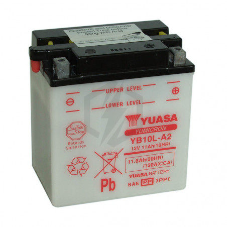 Batterie moto YUASA YB10L-A2 12V 11.6AH 120A