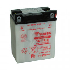 Batterie moto YUASA YB12A-B 12V 12.6AH 150A