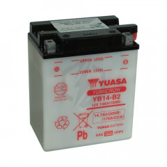Batterie moto YUASA YB14-B2 12V 14.7AH 175A