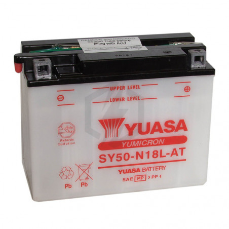 Batterie moto YUASA SY50-N18L-AT 12V 21.1AH 240A