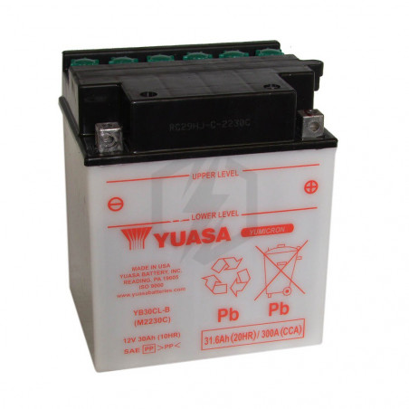 Batterie moto YUASA YB30CL-B 12V 31.6AH 300A