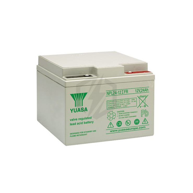 Batterie plomb étanche NPL24-12FR Yuasa 12v 24ah Batterie plomb étanche NPL24-12FR Yuasa 12v 24ah