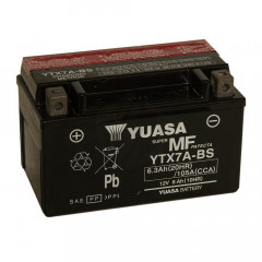 Batterie moto YUASA YTX7A-BS 12V 6.3AH 105A