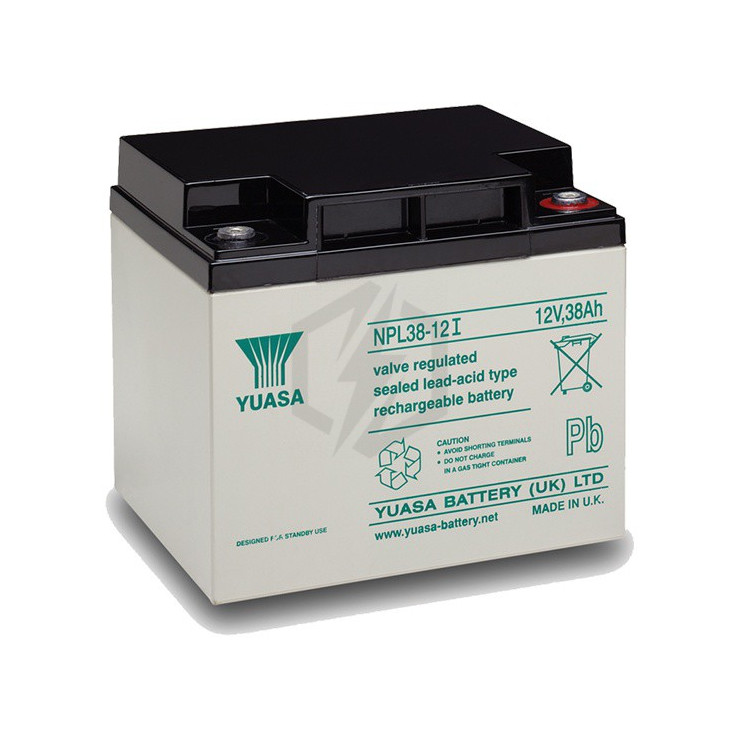 Batterie plomb étanche NPL38-12 Yuasa 12v 38ah Batterie plomb étanche NPL38-12 Yuasa 12v 38ah