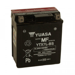 Batterie moto YUASA YTX7L-BS 12V 6.3AH 100A