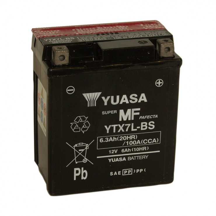 Batterie moto YUASA YTX7L-BS 12V 6.3AH 100A Batterie moto YUASA YTX7L-BS 12V 6.3AH 100A