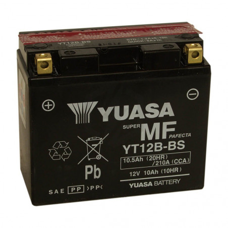 Batterie moto YUASA YT12B-BS 12V 10.5AH 210A