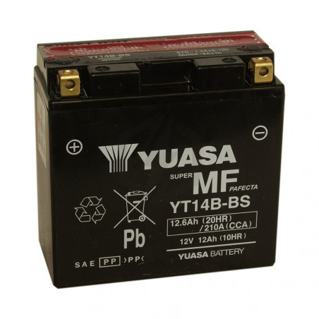 Batterie moto YUASA YT14B-BS 12V 12.6AH 210A
