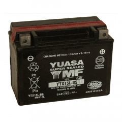 Batterie moto YUASA YTX15L-BS 12V 13.7AH 230A