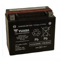 Batterie moto YUASA YTX20HL-BS 12V 18.9AH 310A