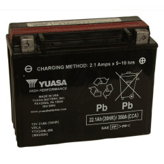 Batterie moto YUASA YTX24HL-BS 12V 22.1AH 350A