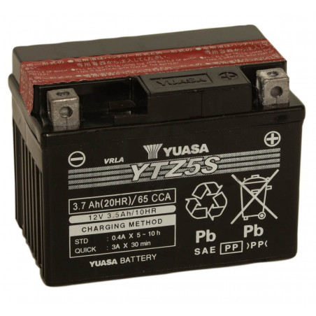 Batterie moto YUASA YTZ5S 12V 3.7AH 65A