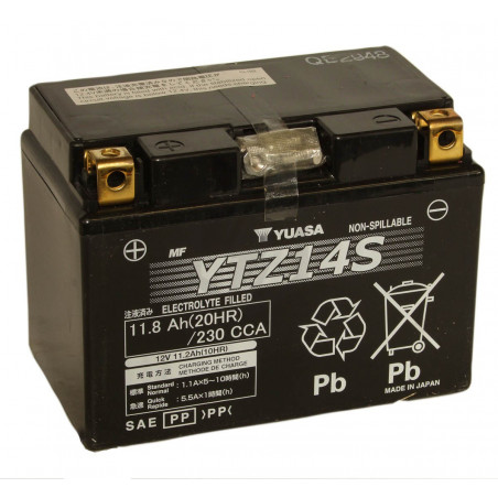 Batterie moto Landport Lithium LFP14 12.8v 4AH 240A YTX12-BS YTX14