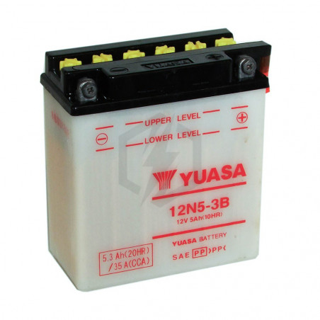 Batterie moto YUASA 12N5-3B 12V 5.3AH 35A