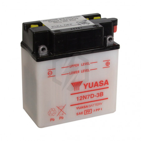 Batterie moto YUASA 12N7D-3B 12V 7.4AH 70A
