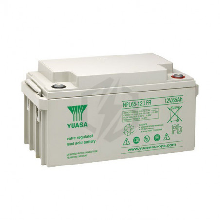 Batterie plomb étanche NPL65-12FR Yuasa 12v 65ah