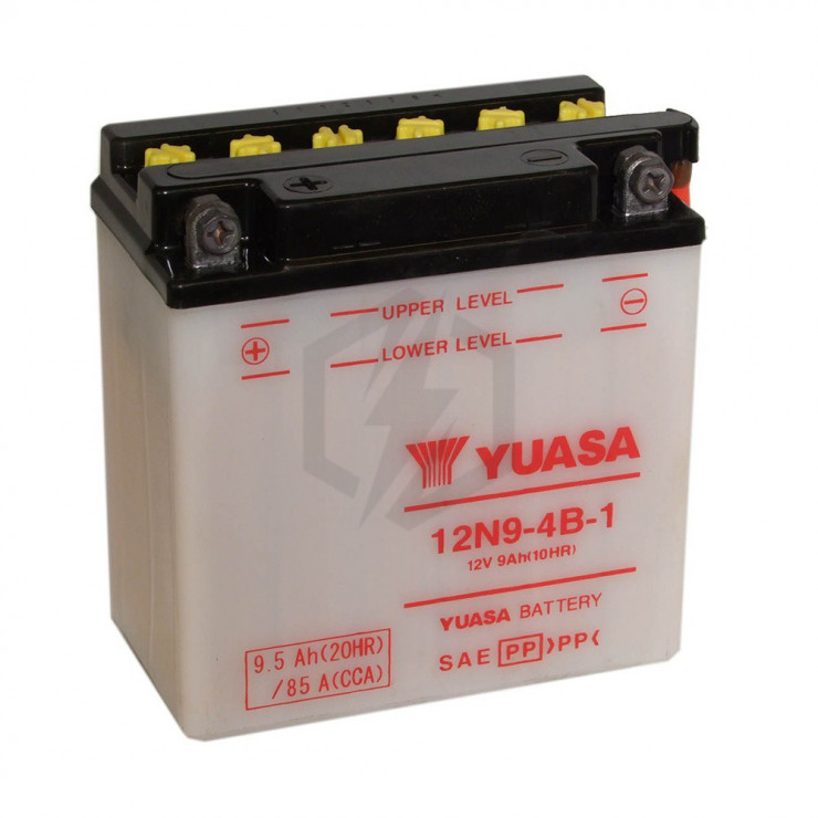 Batterie moto YUASA 12N9-4B-1 12V 9.5AH 85A Batterie moto YUASA 12N9-4B-1 12V 9.5AH 85A