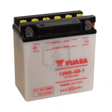 Batterie moto YUASA 12N9-4B-1 12V 9.5AH 85A