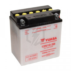 Batterie moto YUASA 12N10-3B 12V 10.5AH 100A