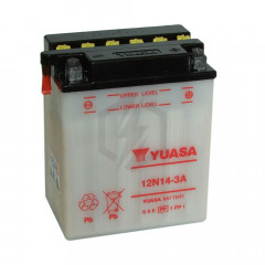 Batterie moto YUASA 12N14-3A 12V 14.7AH 125A