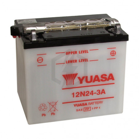 Batterie moto YUASA 12N24-3A 12V 25.3AH 200A