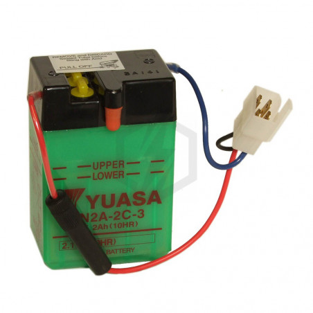 Batterie moto YUASA 6N2A-2C 6V 2.1AH 