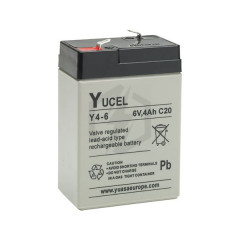Batterie plomb étanche Y4-6 Yuasa Yucel 6v 4ah