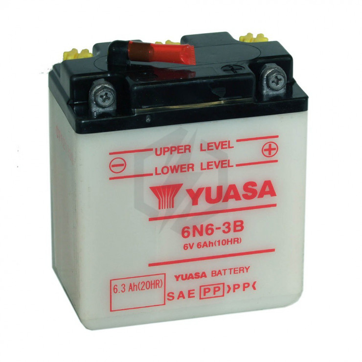 6N6-3B-1 Batterie de sports motorisés (humide) 6V 6Ah Batteries Expert