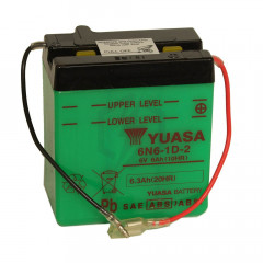 Batterie moto YUASA 6N6-1D-2 6V 6.3AH