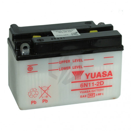 Batterie moto YUASA 6N11-2D 6V 11.6AH