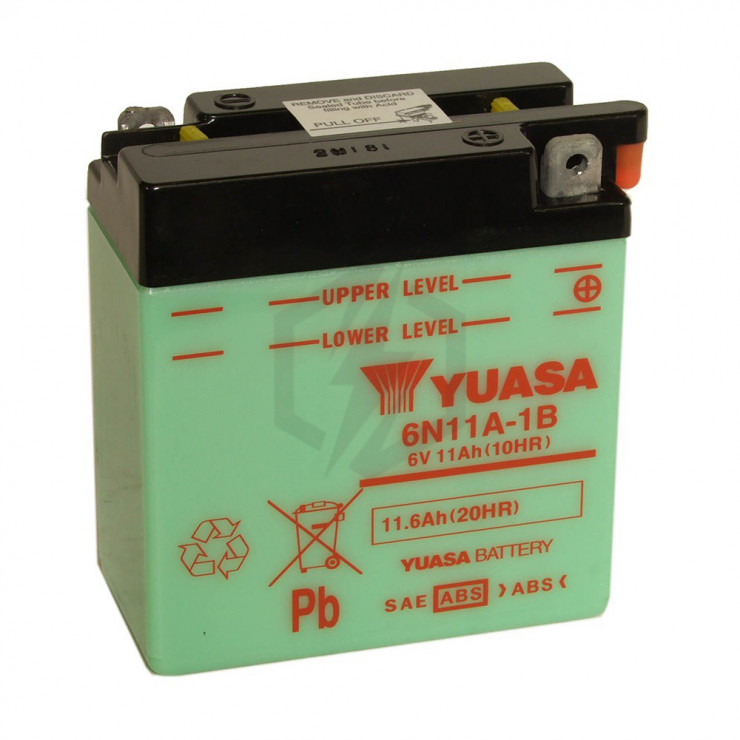 Batterie moto YUASA 6N11A-1B 6V 11.6AH