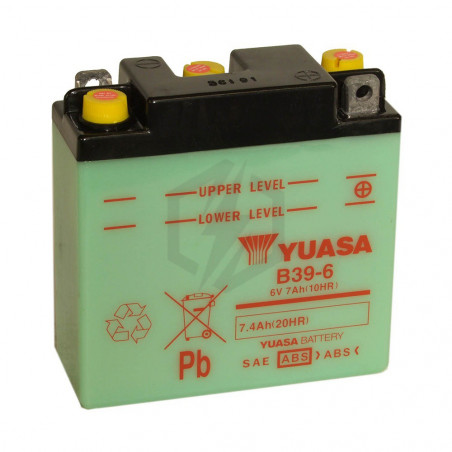 Batterie moto YUASA B39-6 6V 7.4AH